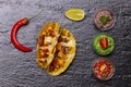 Overview of baked tacos