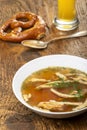 bavarian pancake soup Royalty Free Stock Photo