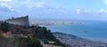 Overview of Beyrouth and Saint Georges Bay in front of Mediterranee Royalty Free Stock Photo