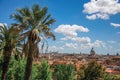 Overview of cathedrals domes, monuments and roofs of buildings in Rome. Royalty Free Stock Photo