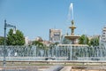 Overview with the central artesian fountain in Bucharest