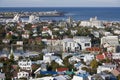 Overview of Central Reykjavik in Iceland Royalty Free Stock Photo