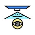 overview computer display color icon vector illustration