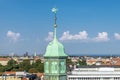 Overview of Copenhagen seen from Round Tower in Denmark