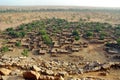 Overview of a Dogon village Royalty Free Stock Photo