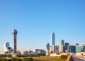 Overview of downtown Dallas Royalty Free Stock Photo