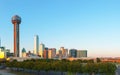 Overview of downtown Dallas Royalty Free Stock Photo