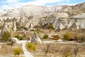 An Overview of The Extraordinary View of Cappadocia City Royalty Free Stock Photo