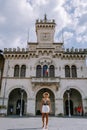 Overview of Fiuggi in Italy, Scenic sight in Fiuggi, province of Frosinone, Lazio, central Italy