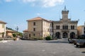 Overview of Fiuggi in Italy, Scenic sight in Fiuggi, province of Frosinone, Lazio, central Italy