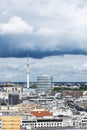 Overview of Hamburg with its telecommunications tower, Germany