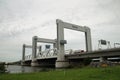 Overview of highway A15 at the Botlek bridge botlekbrug in dutch which is famous by lot of malfunction Royalty Free Stock Photo