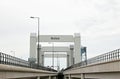 Overview of highway A15 at the Botlek bridge which is famous by lot of malfunction Royalty Free Stock Photo