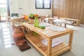 interiors design for kid activities and education in Montessori school Royalty Free Stock Photo