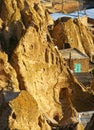 Overview of Kandovan village rock houses , Tabriz , Iran Royalty Free Stock Photo