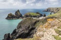 Overview of Kynance Cove, Cornwall, England Royalty Free Stock Photo