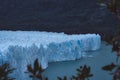 Overview of a large glacier in Argentina