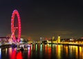 Overview of London with the Elizabeth Tower Royalty Free Stock Photo