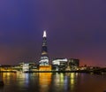 Overview of London with the Shard London Bridge Royalty Free Stock Photo