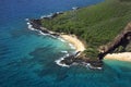 Overview of Maui beach.