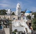 Overview of Megalochori, Santorini, Greece Royalty Free Stock Photo