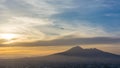 Overview of Naples and its Vesuvius Royalty Free Stock Photo