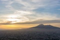 Overview of Naples and its Vesuvius Royalty Free Stock Photo