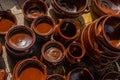 Overview of popular kitchen pottery from Mallorca Royalty Free Stock Photo