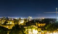 Overview of Pordenone at night Royalty Free Stock Photo