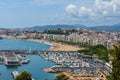 Overview port of Blanes at Coasta Brava, Spain Royalty Free Stock Photo