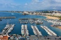 Overview port of Blanes at Coasta Brava, Spain Royalty Free Stock Photo