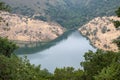 Overview of a portion of the Rector reservoir near Yountville Royalty Free Stock Photo