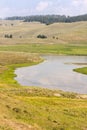 Overview prairie and rivers in Yellowstone National Park Royalty Free Stock Photo