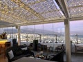 Overview of Puerto Banus from the Sky Lounge in the Rooftop of Hotel Benabola