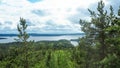 Overview at pÃÂ¤ijÃÂ¤nne lake from the struve geodetic arc at moun