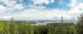 Overview at pÃÂ¤ijÃÂ¤nne lake from the struve geodetic arc at moun