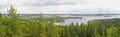 Overview at pÃÂ¤ijÃÂ¤nne lake from the struve geodetic arc at moun