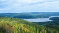 Overview at pÃÂ¤ijÃÂ¤nne lake from the struve geodetic arc at moun