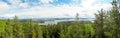 Overview at pÃÂ¤ijÃÂ¤nne lake from the struve geodetic arc at moun