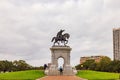 Overview of Sam Houston Statue at Hermann Park