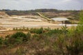 Overview of a sand quarry