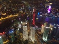 The overview of Shanghai City at Night