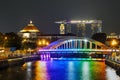 Overview of Singapore with the Elgin bridge