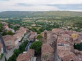 Overview of Moustiers-Sainte-Marie, France. Royalty Free Stock Photo