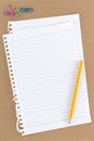 Overview Stationery Notepaper on brown