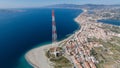 Overview of the Strait of Messina seen from the drone