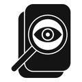 Overview tech data icon simple vector. Machine tech cog Royalty Free Stock Photo