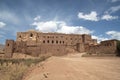 Overview of Telouet Kasbah outside in Morocco Royalty Free Stock Photo