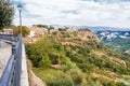 Overview of the town of Lubriano  Lazio  Italy Royalty Free Stock Photo