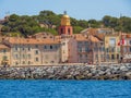 The town of Saint-Tropez, France. Royalty Free Stock Photo